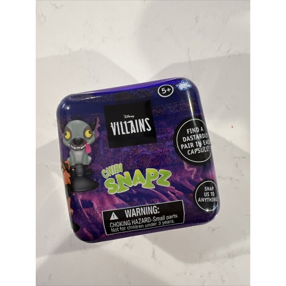 NEW Disney Villains Chibi Snapz Mystery Capsule - 1 sealed capsule